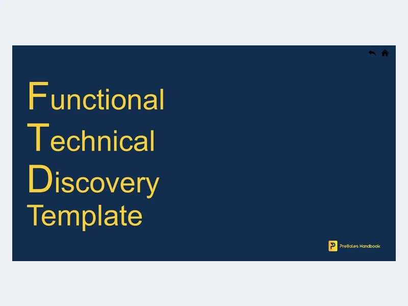 Preview of Functional and technical discovery template