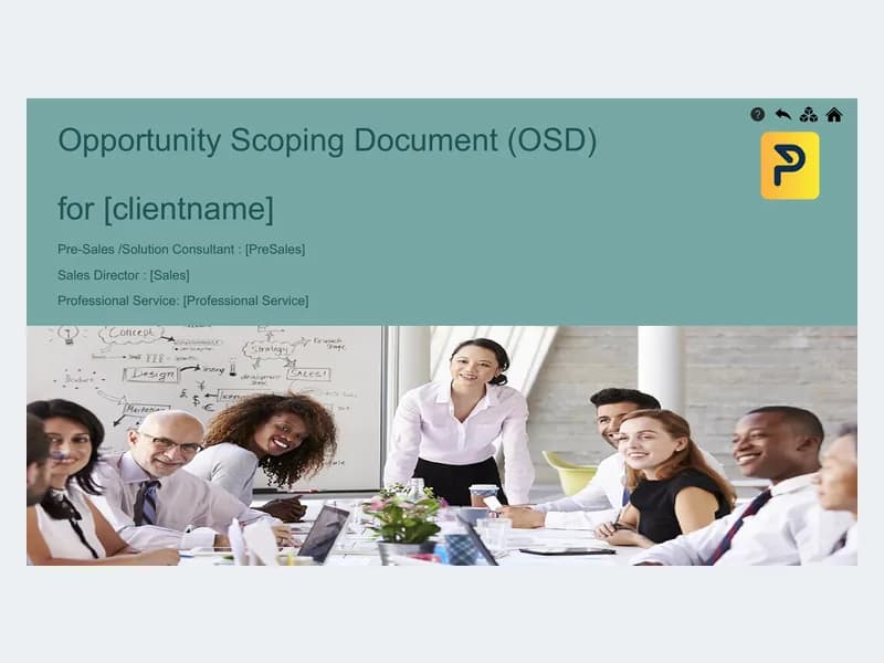 Preview of Opportunity scoping document